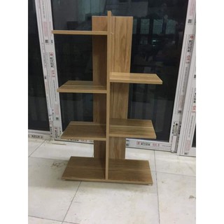 ❤KỆ SÁCH VÂN GỖ VUÔNG 4 TẦNG