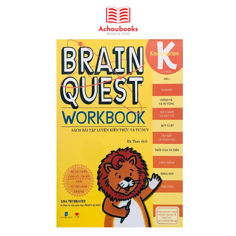 Sách: Braint Quest WorkBook - K cho trẻ từ 5-6 tuổi