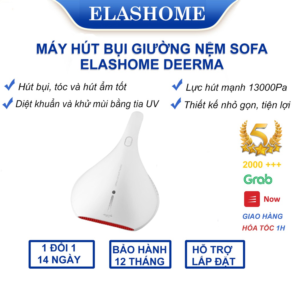 Máy Hút Bụi Giường Nệm Sofa Diệt Khuẩn Elashome Deerma CM800