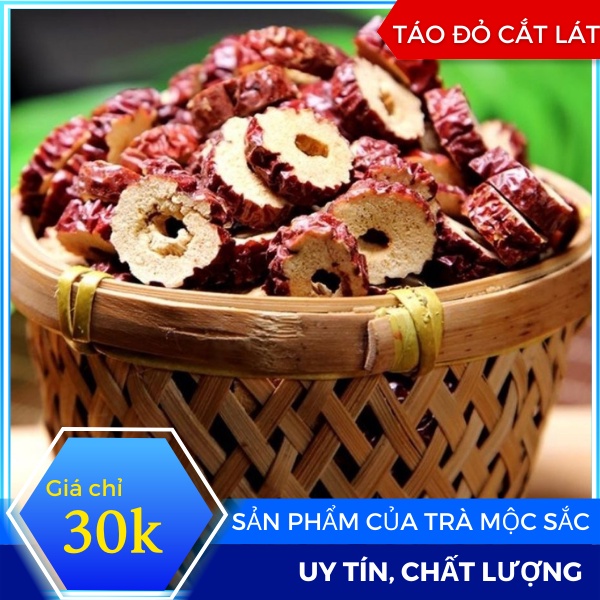 Táo đỏ khô sắt lát nguyên chất