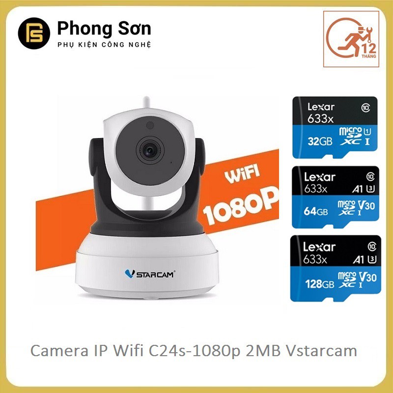 Camera wifi IP Vstarcam C24s Full HD 1080P , Bảo hành 12 tháng