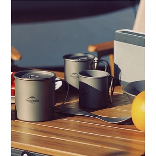 Cốc Titanium siêu nhẹ Glamping NatureHike NH20CJ005 phù hợp dã ngoại cắm trại camping picnic leo núi trekking