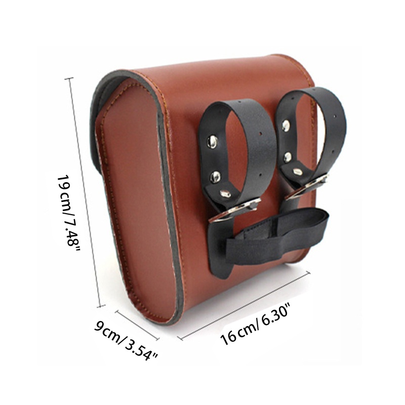 QQ Túi Đựng Dụng Cụ Gắn Ghi Đông Xe Đạp / Xe Máy Màu Đen / Nâu Tùy Chọn