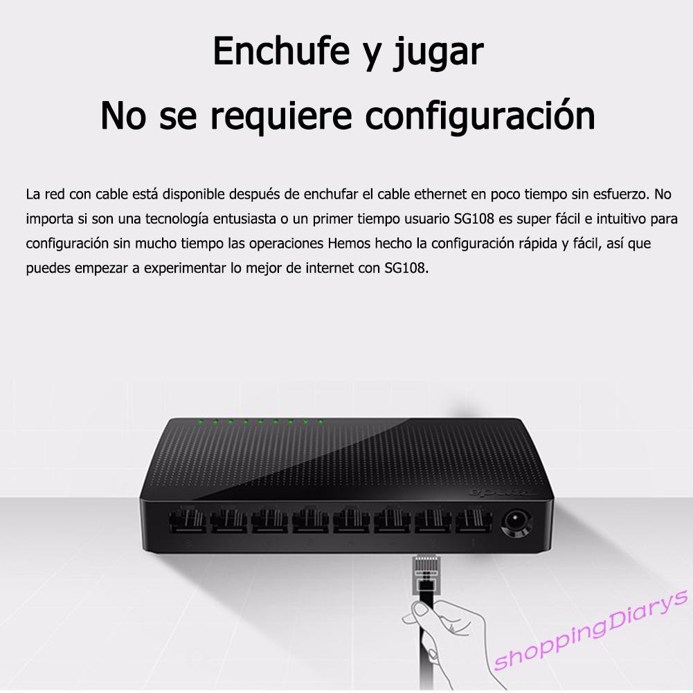 Bộ Chia 8 Cổng Mạng Lan Tenda Sg108 1000m | BigBuy360 - bigbuy360.vn