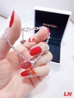 LẮC TAY CỎ BA LÁ BẠC TA 925