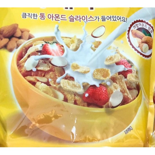 NGŨ CỐC ĂN SÁNG HẠNH NHÂN NHẬP KHẨU HÀN QUỐC ALMOND FLAKES 600G - 아몬드 프레이크