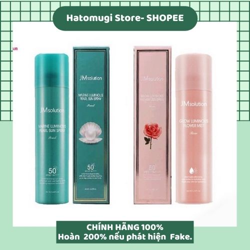 Xịt chống nắng toàn thân JM Solution Marine Luminous Pearl Sun Spray SPF50+ /PA +++ 180ml