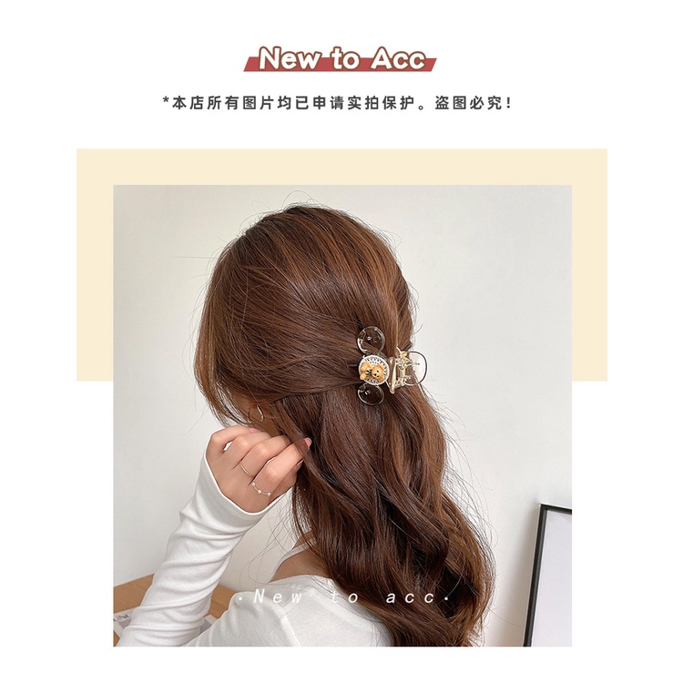 Kẹp tóc SEAGLOCA họa tiết gấu thời trang Hàn Quốc đáng yêu