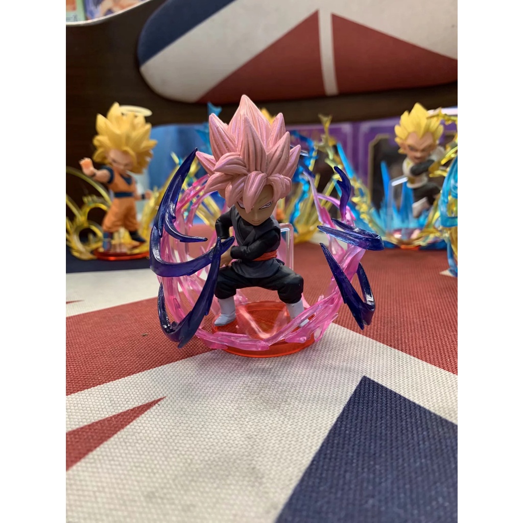 Mô hình Dragon Ball chibi nhân vật 7 Viên Ngọc Rồng Songoku kèm sóng năng lượng đẹp mắt