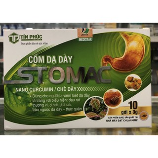Cốm dạ dày Stomac - 10 gói x 3gram - dùng cho người bị loét dạ dày, tá tràng
