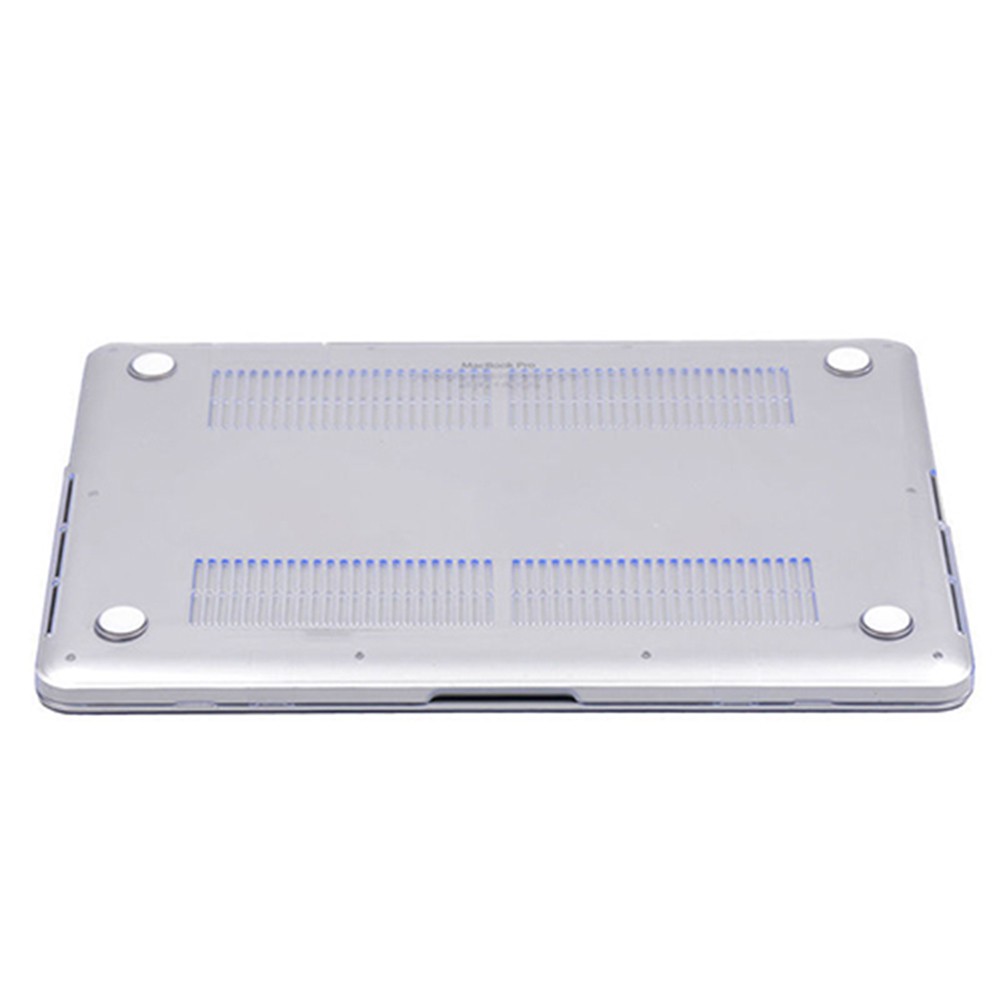Ốp cứng trong suốt màu trơn thời trang thích hợp cho Macbook