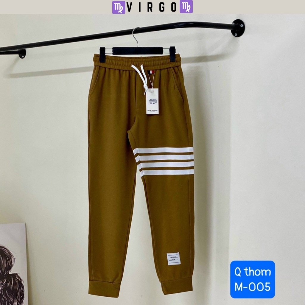 Quần dài nam THOM thể thao thu đông, quần jogger đẹp cao cấp chất tổ ong hàn hàng may kĩ (ảnh thật)
