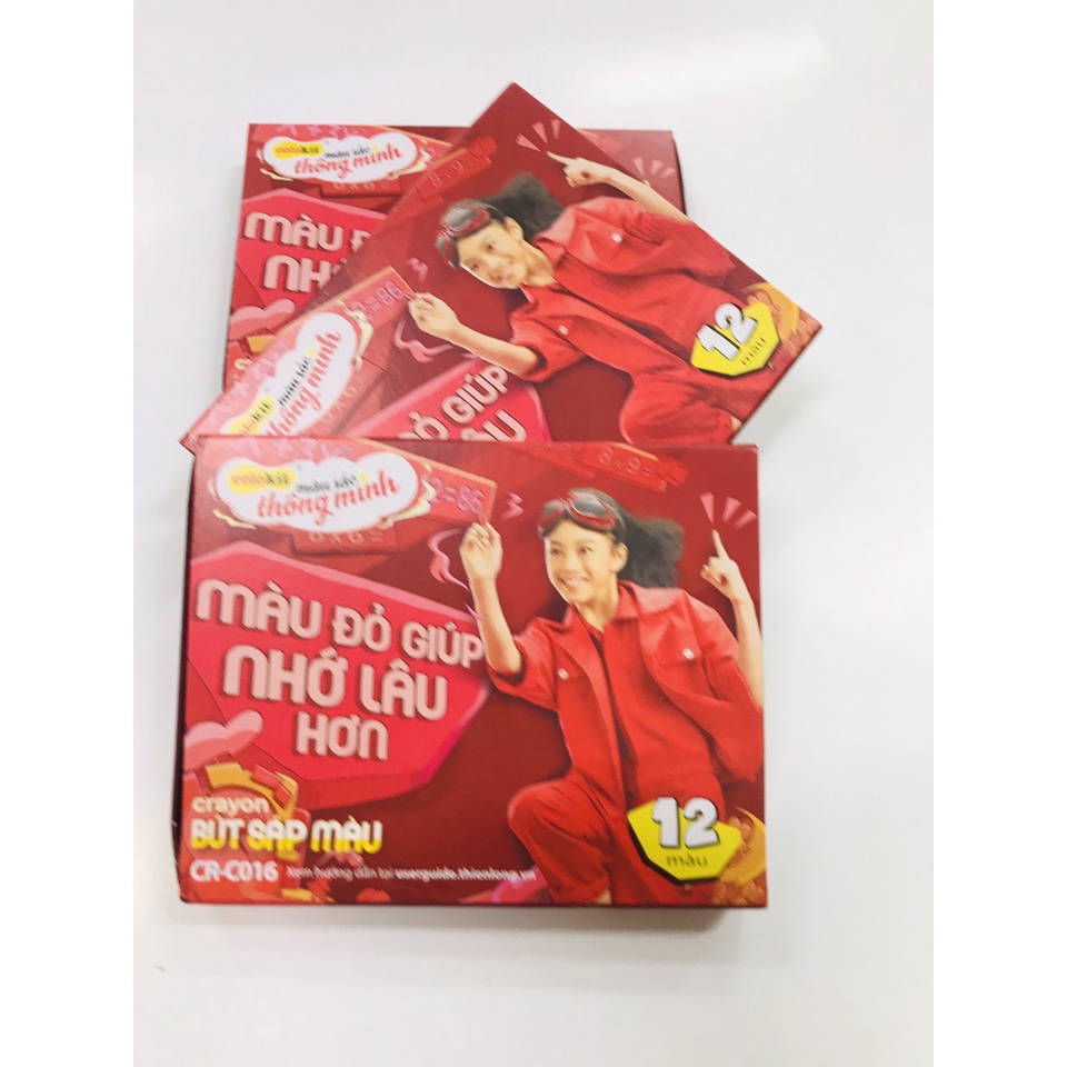 Bút sáp 12 màu CRC 016 Thiên Long hàng cao cấp