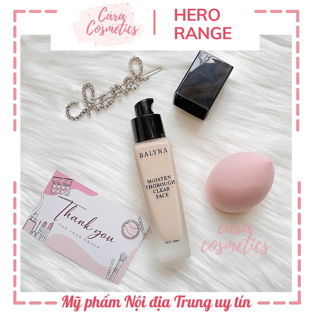 [Ảnh Thật] Kem Nền Mịn Nhẹ Tự Nhiên Che Khuyết điểm BB Cream BALYNA Chống Nước Lâu Trôi Suốt 24h