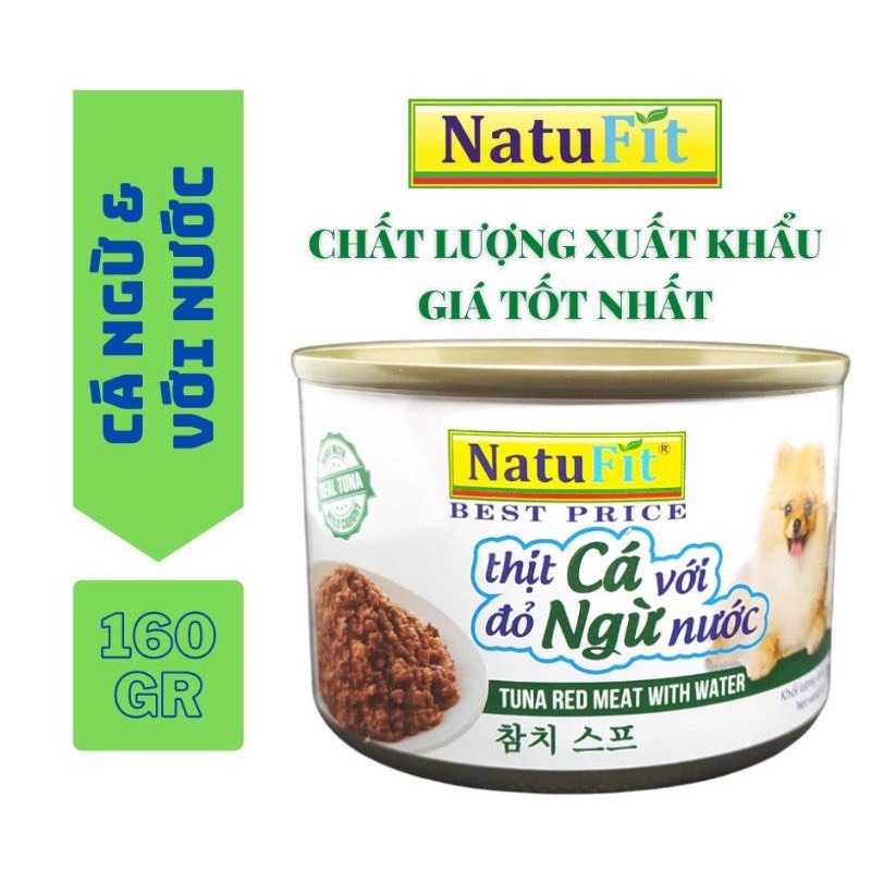 (Combo 6lon)Pate NatuFit cho Chó Mèo Lon 160g