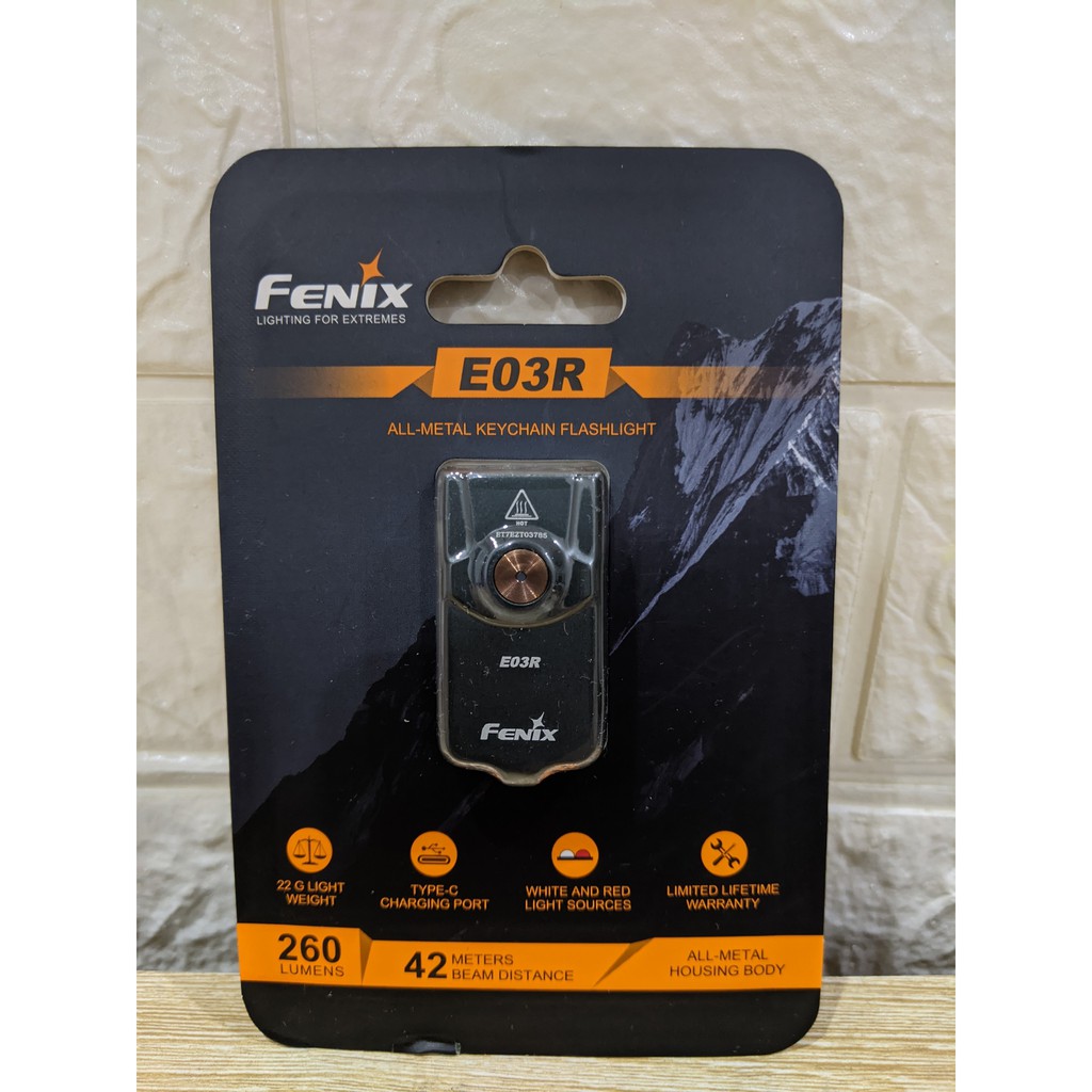 FENIX E03R ĐÈN PIN MAX 260 lumens