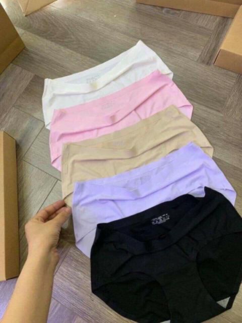 Sét 5c Quần Lót Muji Nữ Đúc Trơn Xuất Nhật Thông Hơi , Thoáng Mát và Nhất Là Mềm Mại, Ko Viền (SP002291)
