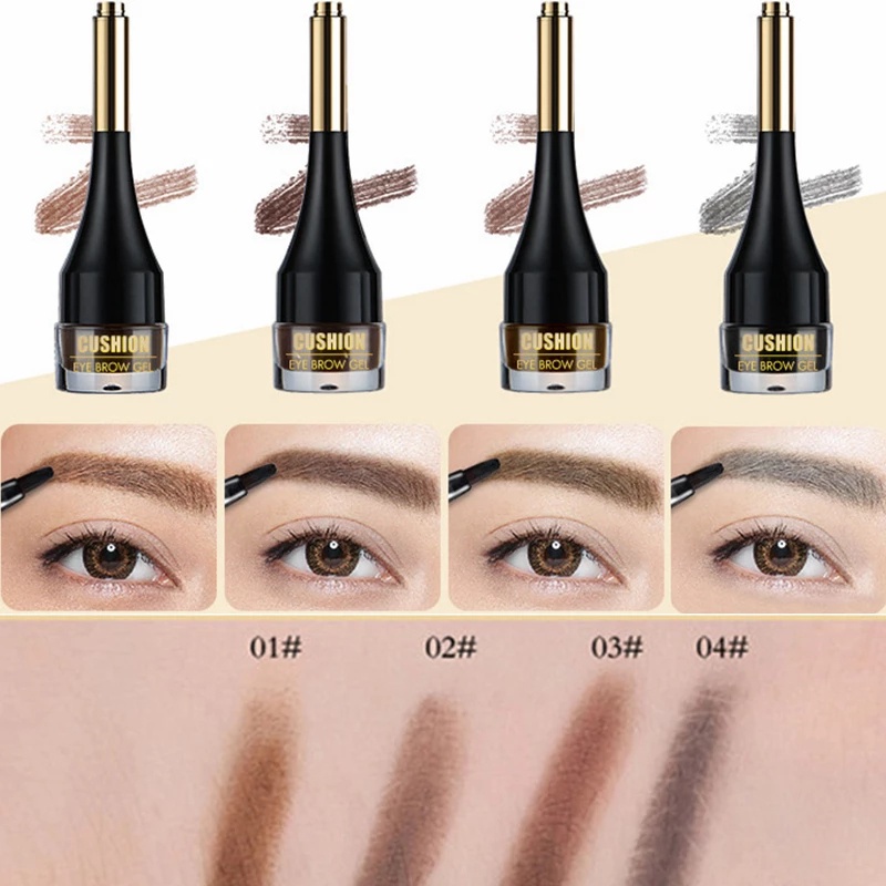 Kem Nhuộm Lông Mày BSIMONE 4 Màu Tùy Chọn Kèm Cọ / Gel Nhuộm Lông Mày Tự Nhiên Chống Nước Lâu Trôi