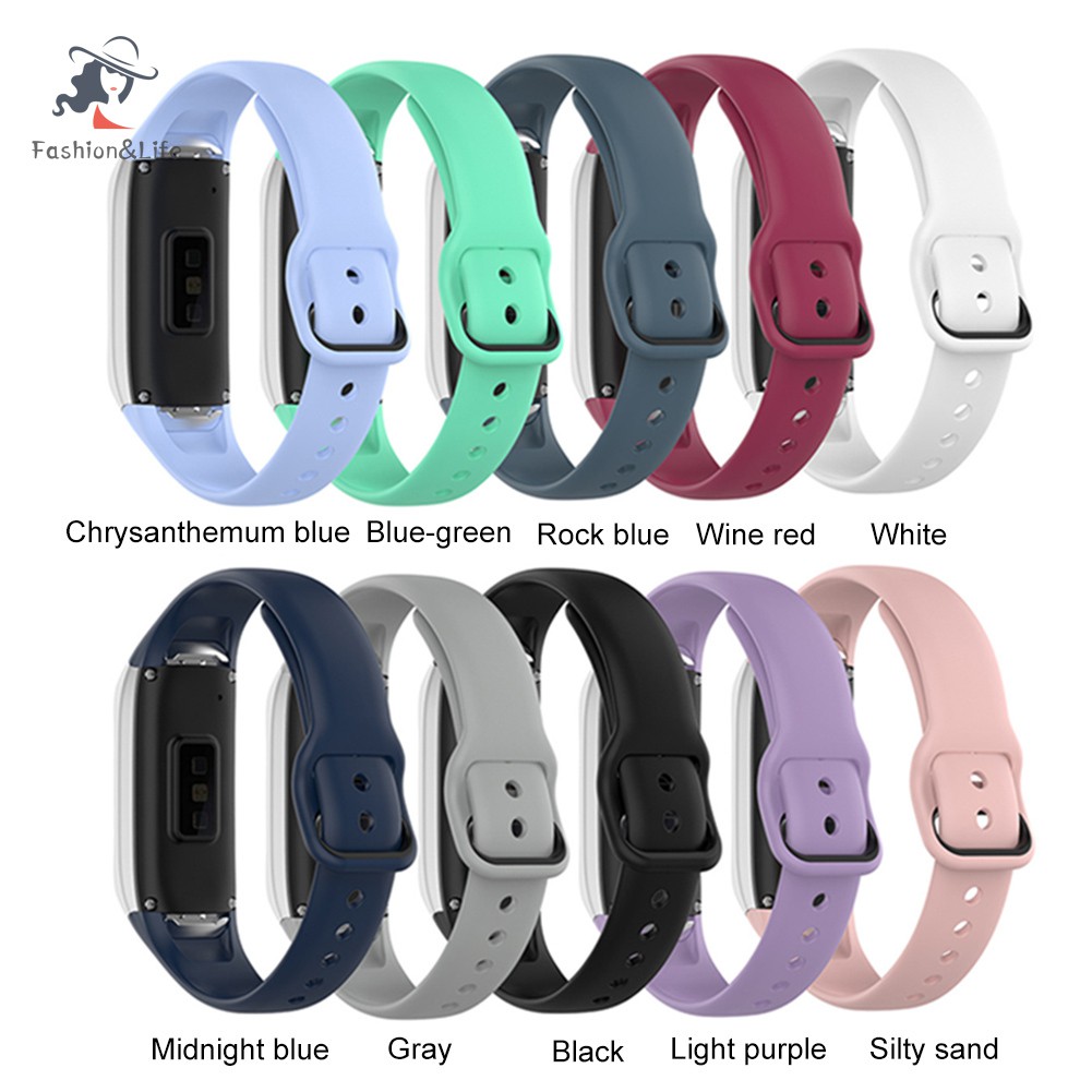 Dây Đeo Thay Thế Chất Liệu Silicon Thiết Kế Nhiều Màu Sắc Cho Samsung Galaxy Fit Sm-R370