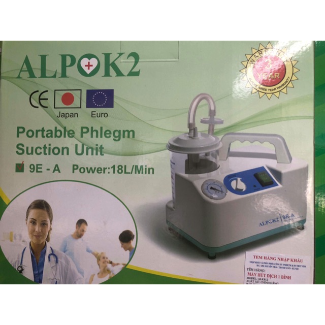 Máy hút dịch 1 bình ALPK2 nhật bản