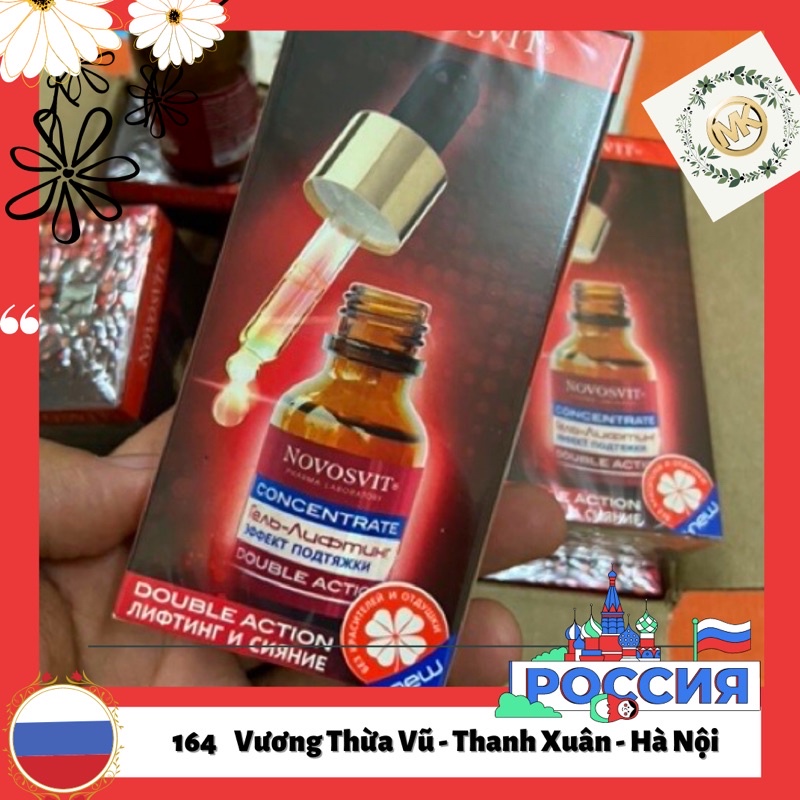 Novosvit đỏ - Serum Novosvit Nâng cơ chống lão hoá mặt 25ml