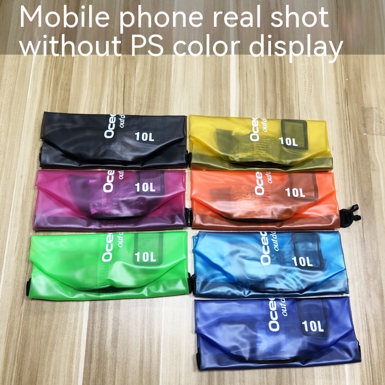 Túi Đựng Đồ Bơi Thể Thao Bằng Pvc Nhám Trong Suốt Chống Nước Có Thể Gấp Gọn