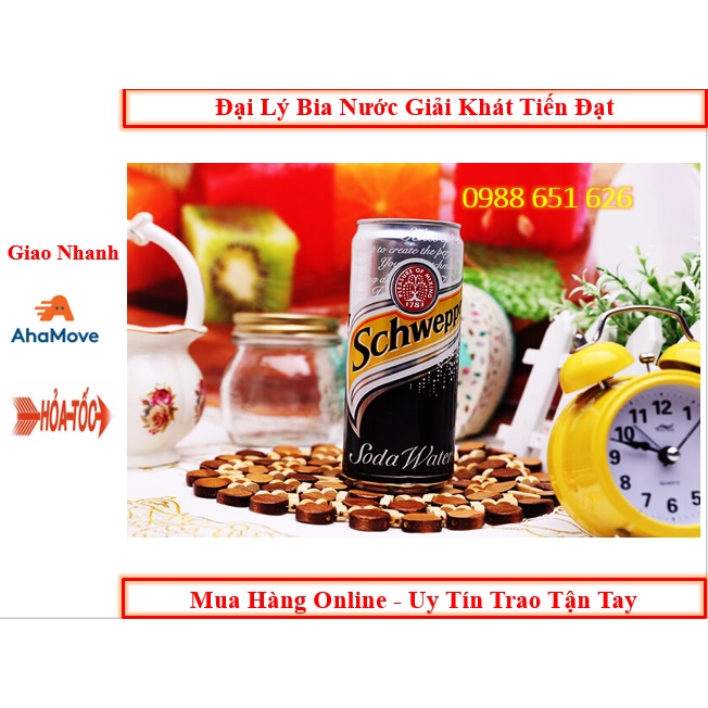 Lốc 6 Lon Soda Schweppes 330ml