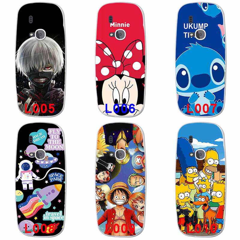 Ốp Lưng silicone HọA TiếT HoạT HìNh NhiềU MàU SắC Cho Nokia 3310 2017