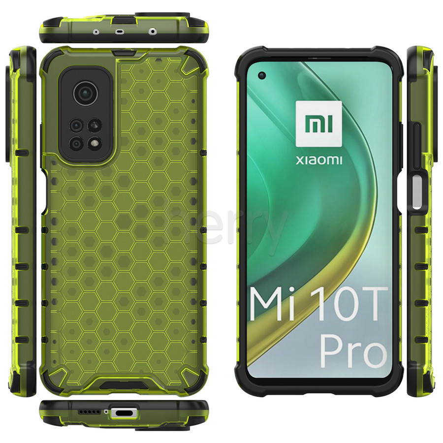 Ốp lưng tổ ong Siêu Chống Sock vỏ điện thoại Cho Xiaomi Redmi Mi 10T 9T Pro Note 10 Lite Redmi Note 9s 9 8 Pro Max K30 K20 Pro Poco F2 Pro X3 NFC Chống vết dầu Chống Vân Tay  Chống Trầy