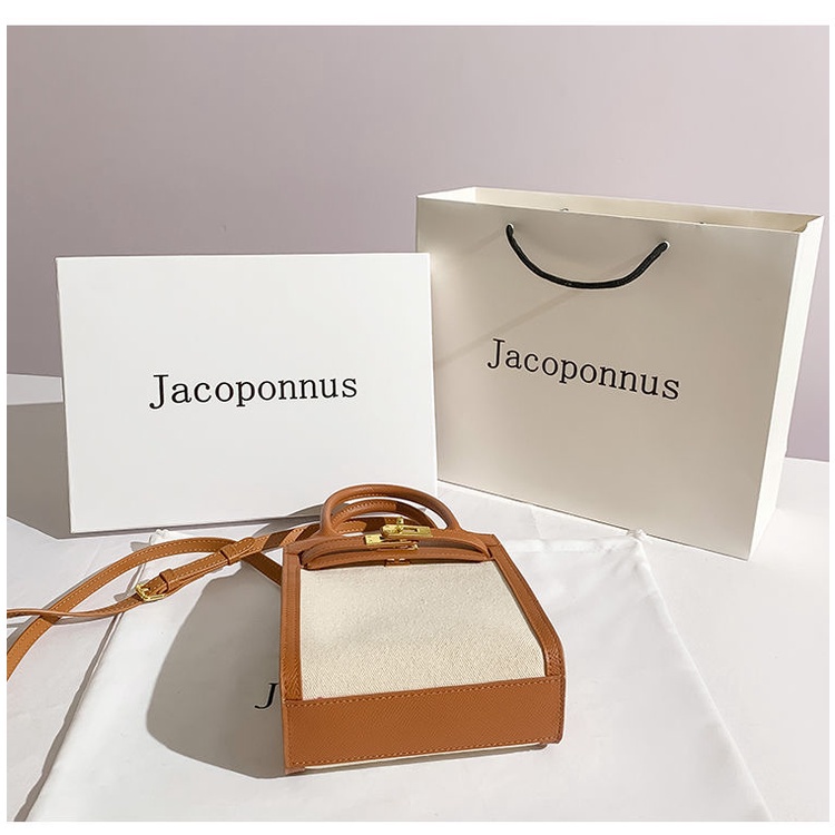 Túi Đeo Chéo Bằng Da PU Dáng Vuông Nhỏ Đính Kim Sa Màu Xanh Lá/Nâu/Nâu