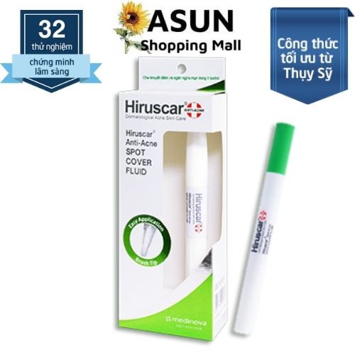 Kem Che Khuyết Điểm Hiruscar Ngăn Ngừa Mụn 1ml Anti Acne Spot Cover Fluid