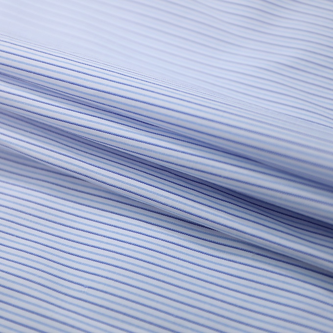 Áo Sơ Mi Nam Công Sở Trung Niên Anton Somianton Xanh Kẻ Sọc Dài Tay Vải Cotton Kẻ Sọc Đôi - Y327