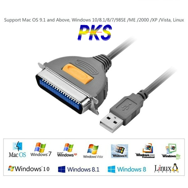 Cáp máy in USB to LPT IEEE1284 dài 1.8m cao cấp Ugreen 20225
