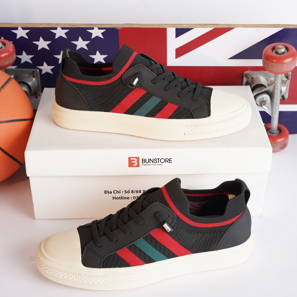 Giày Nam cao cấp Bun Store - Giày da Nam đẹp Sneaker thời trang sang xịn G880D