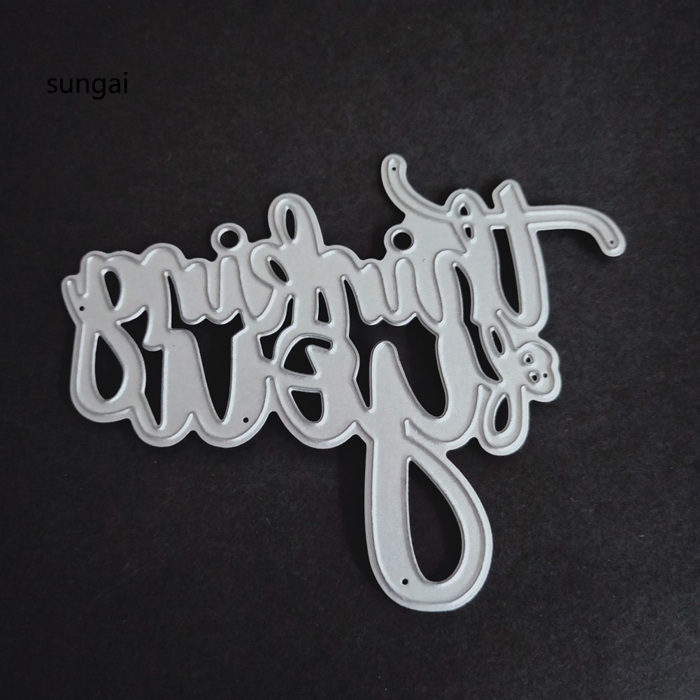 ☆SG☆Thinking of You Letter Cutting Die DIY Card Photo Album Decor Embossing Stencil