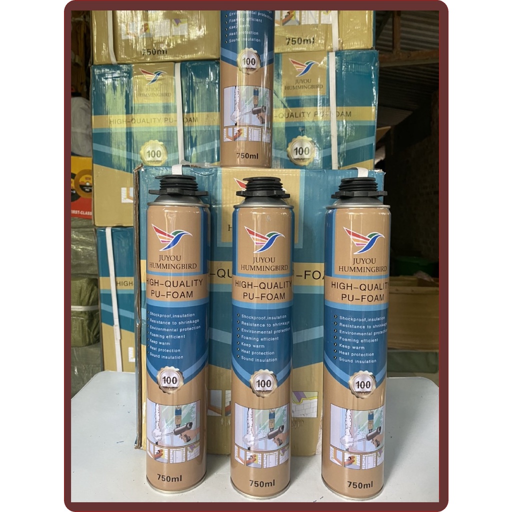 Keo xịt bọt nở dùng trang trí gương mây bồng bềnh , loại FOAM hàng chính hãng, keo trám khe hở