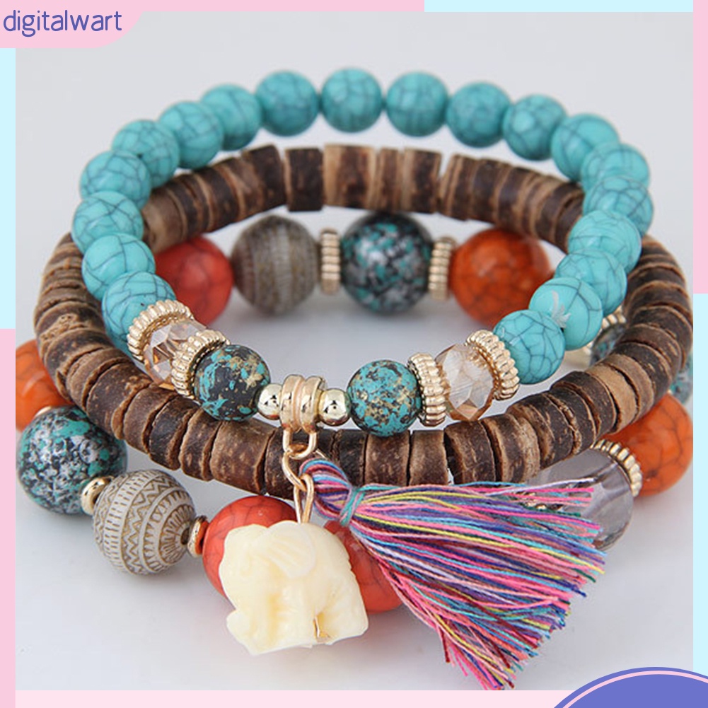 Set 3 vòng tay phong cách Bohemian thanh lịch cho nữ
