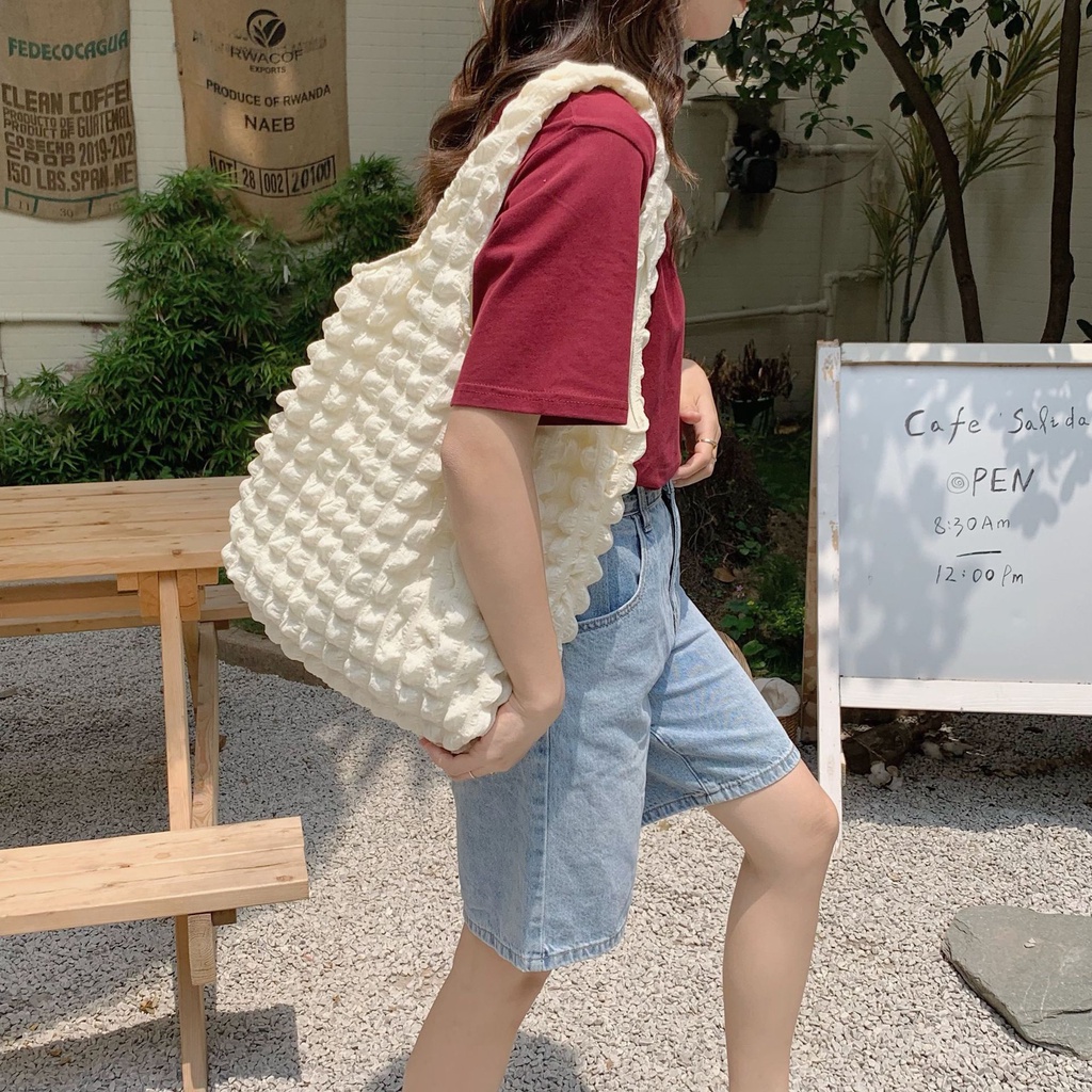 Túi Xách Đeo Vai Sức Chứa Lớn Kiểu Dáng Dễ Thương Cho Nữ