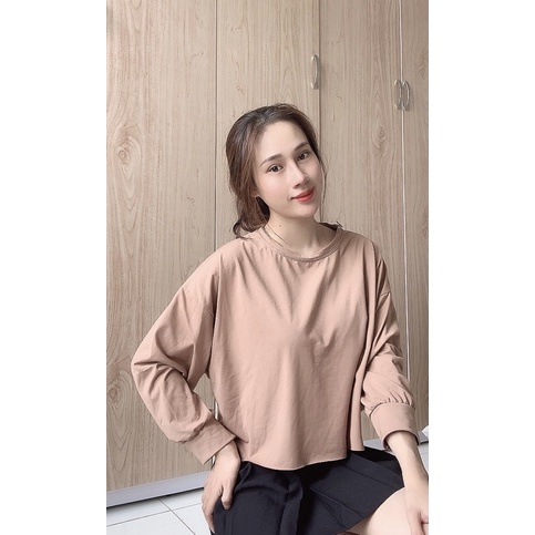 ÁO THUN CROPTOP TAY DÀI FORM RỘNG- GIÁ CẢ TỐT NHẤT