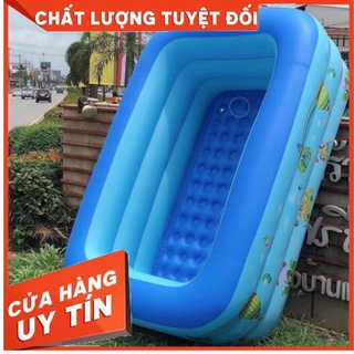 Bể bơi thành cao cho bé 3 tầng, bể bơi phao bơm hơi tại nhà, chống trượt bền bỉ, an toàn cho bé
