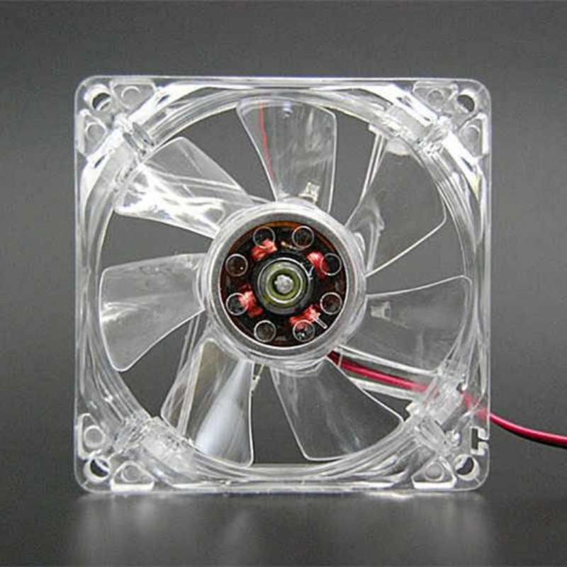 Psy 1PC 8cm Double Aperture Multi-colored Silent LED Computer Case PC Cooling Fan 12V Cooling Fan