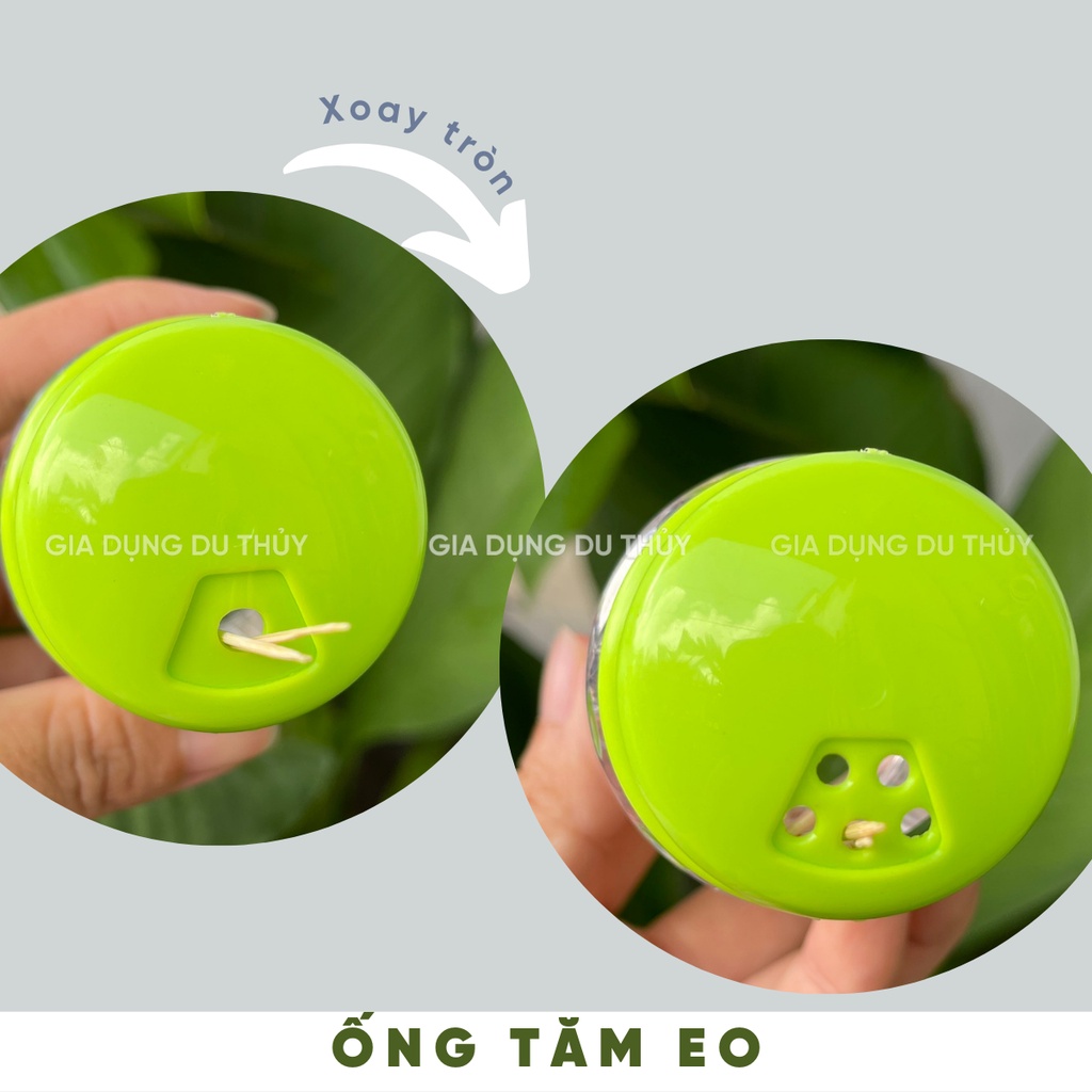 Ống đựng tăm bằng nhựa, inox sáng bóng đủ kiểu màu đỏ, dương, hồng, lá nhiều hình dáng khác nhau thương hiệu Châu Hưng