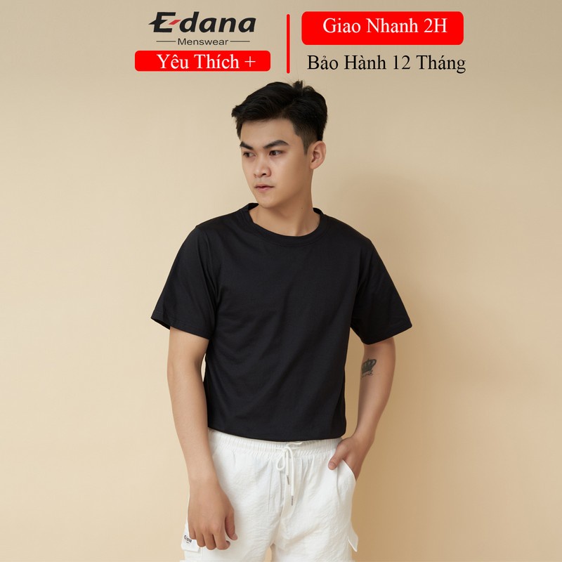 Áo thun trơn Edana Menswear đẹp cổ tròn cao cấp dành cân nặng 45 - 85kg | BigBuy360 - bigbuy360.vn
