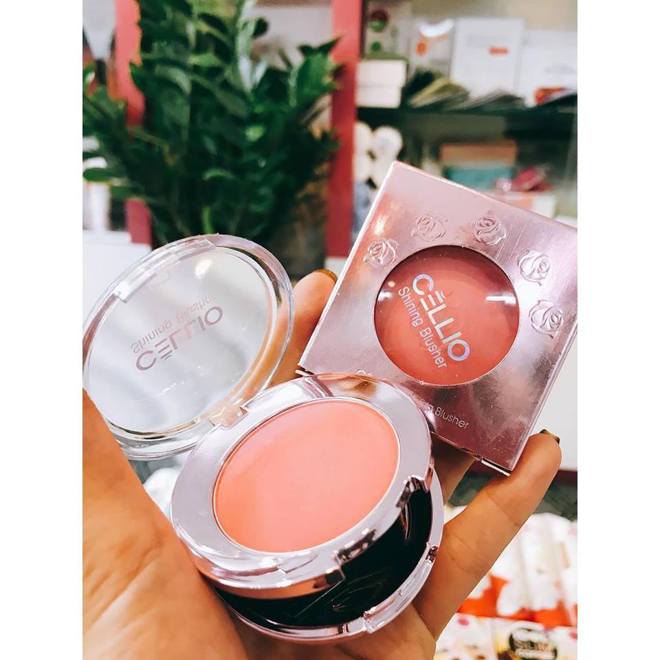 Phấn má hồng Cellio Shining Blusher Hàn Quốc 8g