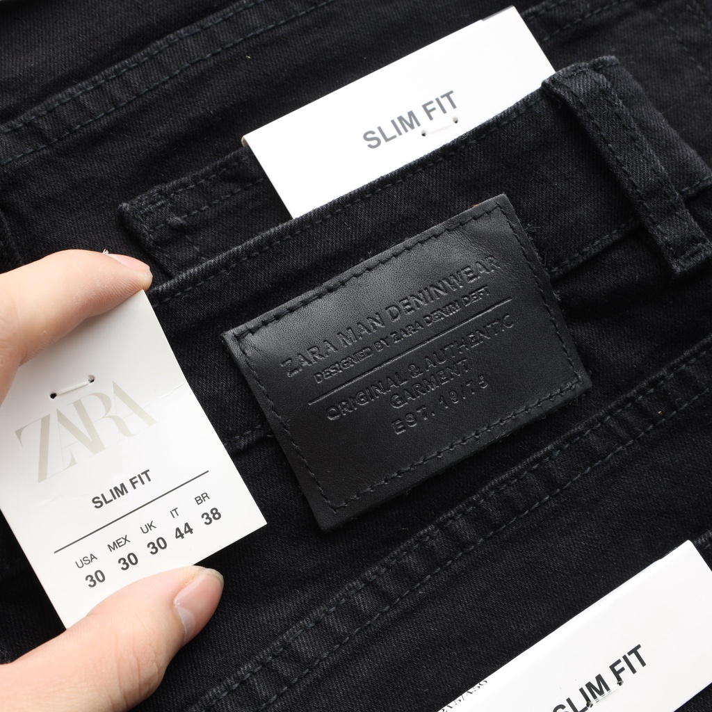 Quần Jean Nam Đen , rách gối, chất vải cao cấp Co dãn 4 chiều