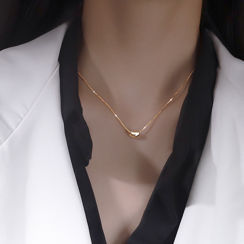 Vòng cổ mặt hạt đậu đơn giản sáng tạo thời trang cá tính dành cho nữ