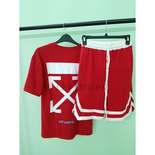 Áo thun offwhite Đỏ