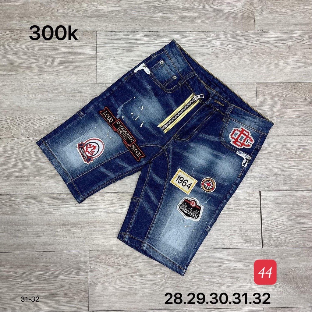 Quần short jean nam xanh phong cách cao cấp - chất liệu denim co dãn tốt (from chuẩn)Lady-Hn Store88 ms 44