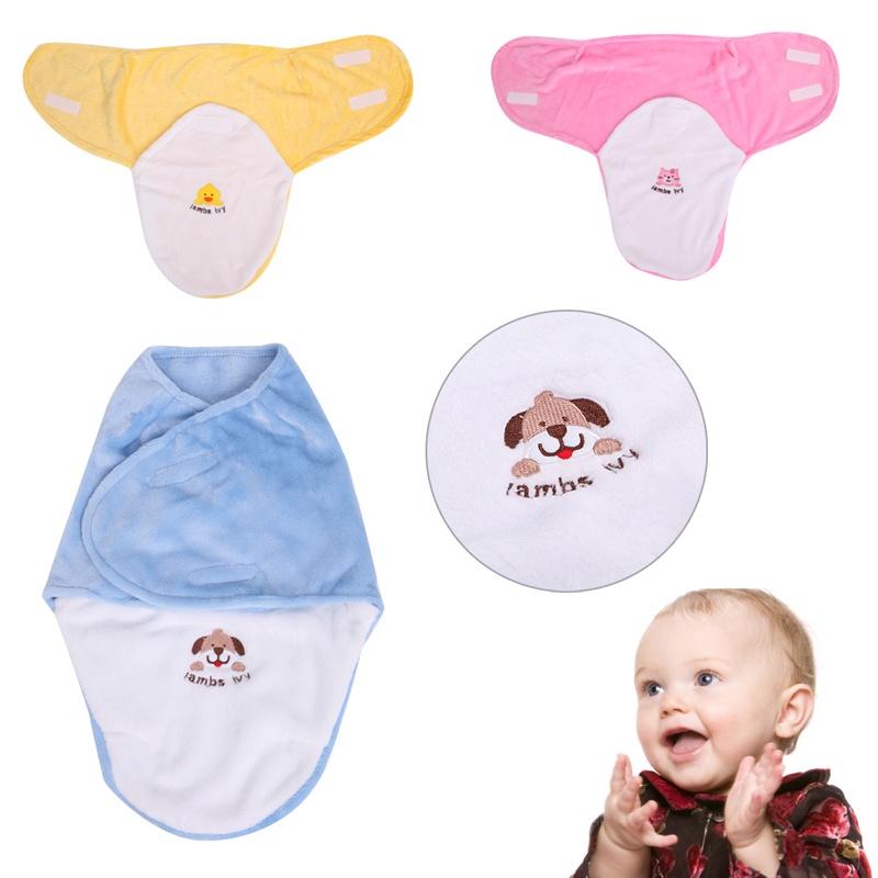 Chăn Quấn Em Bé Họa Tiết Hoạt Hình Dễ Thương