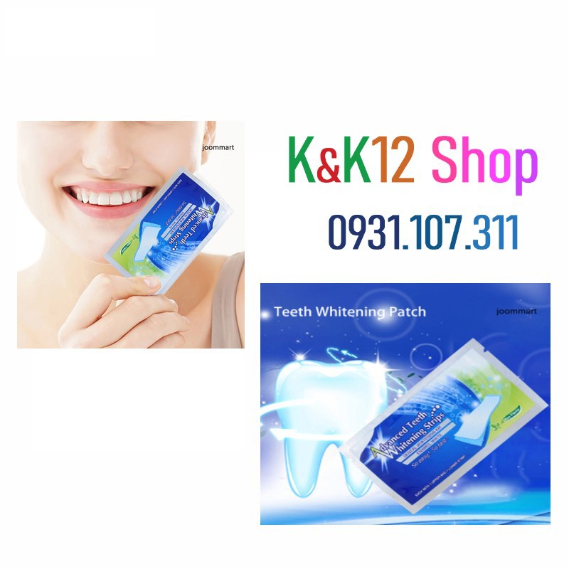 Miếng dán trắng răng tiện lợi Advanced Teeth Whitening Strips